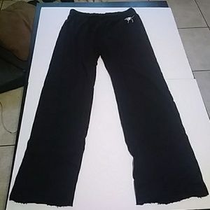 Victoria Secret Pink Sweatpants w Silver Dog Logo